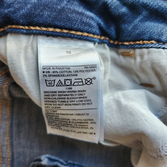 Old Navy Women's Rockstar Super Skinny High Rise Jeans - Dark Blue - Picture 4 of 4